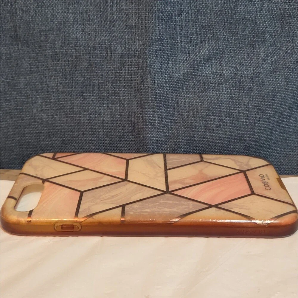 i-Blason Cosmo iPhone 7 Plus 8 Plus Case Pink Marble Rose Gold